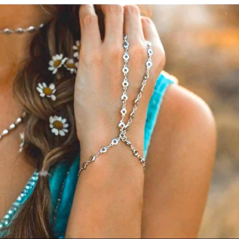 Criscara gold plated hand chain